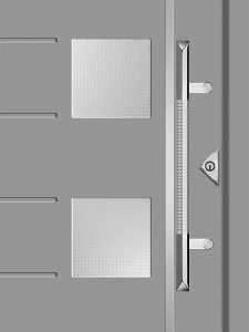 Schmuckrosette PHYTAGORAS mit Edelstahl Stoßgriff